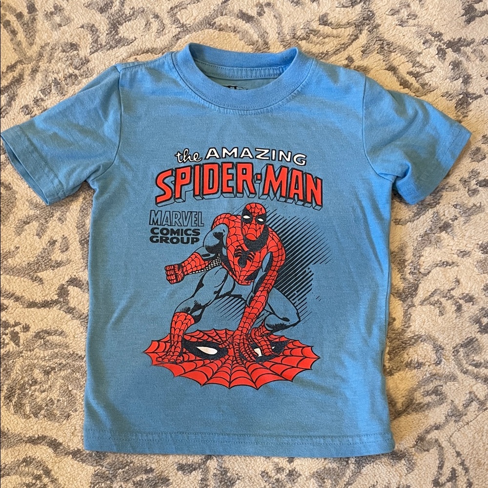 Blue Spider-Man T-Shirt side 3T